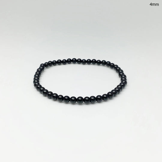 Black Obsidian Beaded Bracelet - Rocks and Gems Canada