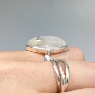 Rainbow Moonstone Ring - Size 5