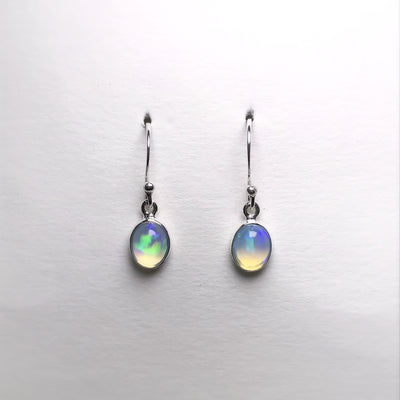 Ethiopian Fire Opal Dangle Earrings