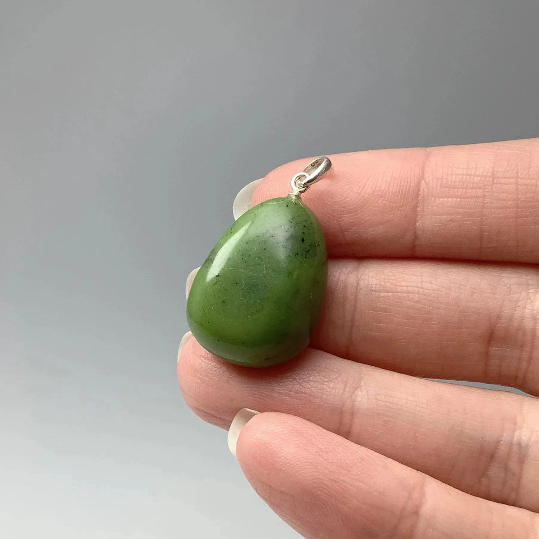 Canadian Jade Teardrop Pendant - Rocks and Gems Canada
