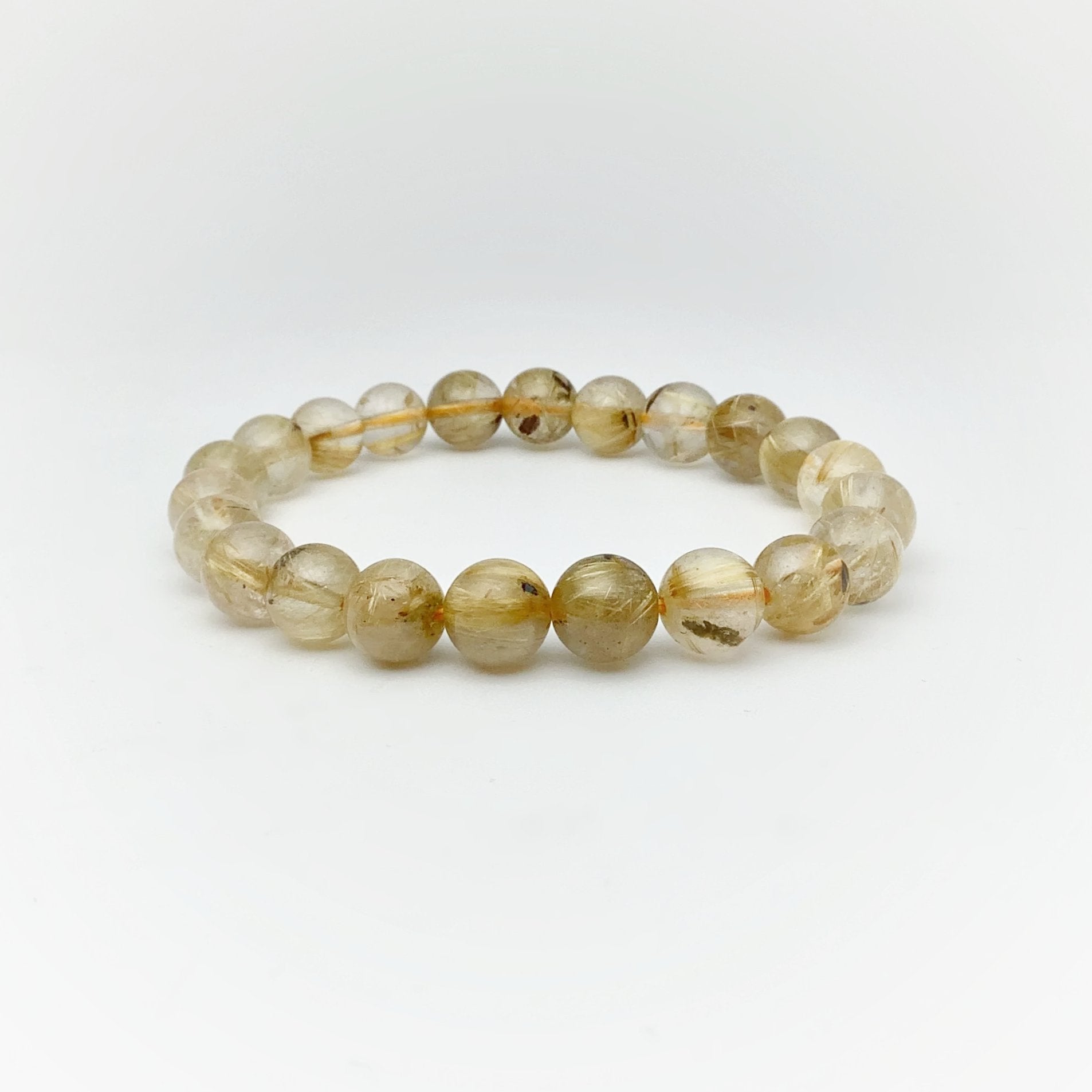 Rutilated Quartz Beaded Bracelet - Rocks and Gems Canada