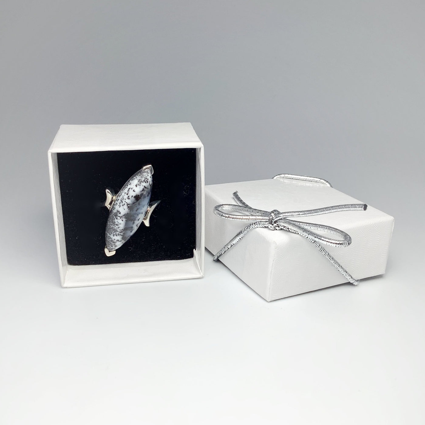 Dendritic Opal Ring