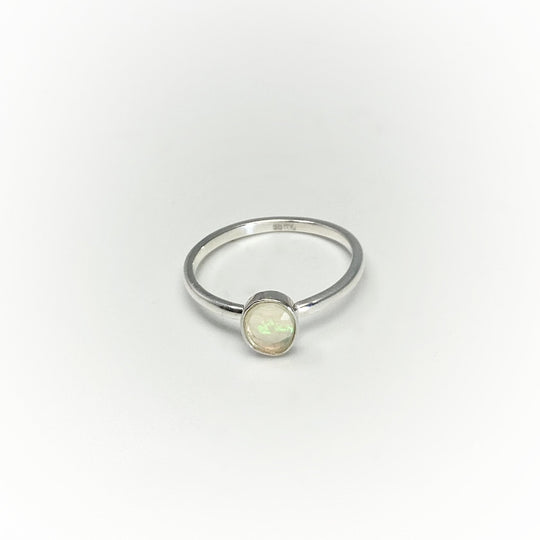Faceted Ethiopian Fire Opal Ring - Rocks and Gems Canada