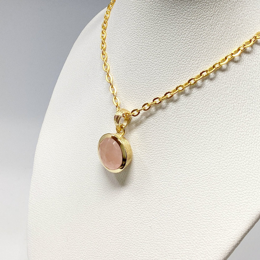 Rose Quartz Pendant - Rocks and Gems Canada