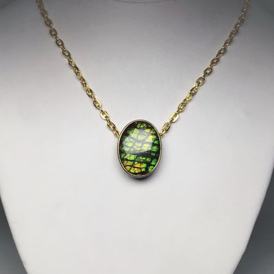 Alberta Ammolite 14K Gold Pendant