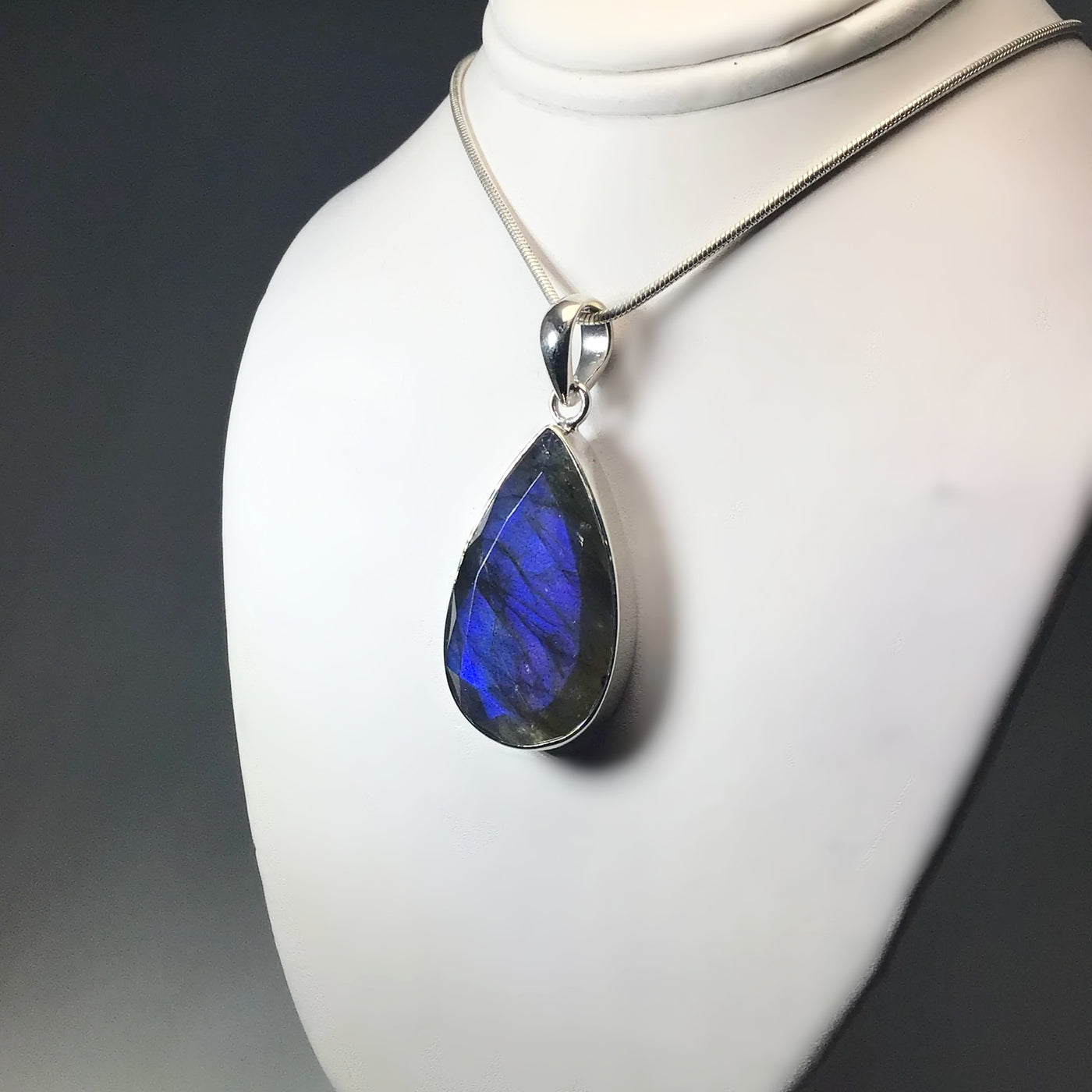 Faceted Labradorite Pendant