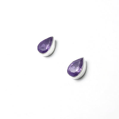 Amethyst Stud Earrings