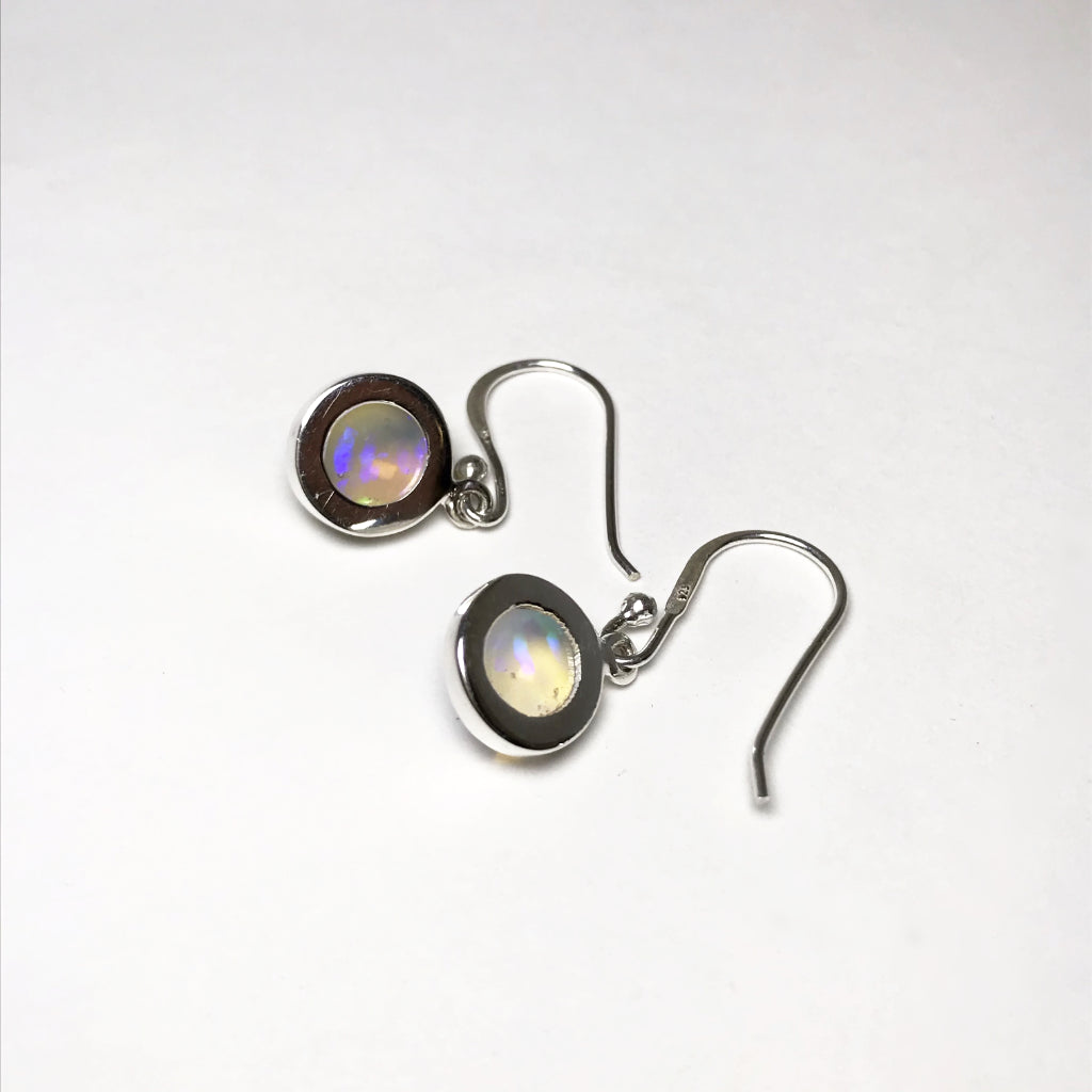 Ethiopian Fire Opal Dangle Earrings - Rocks and Gems Canada