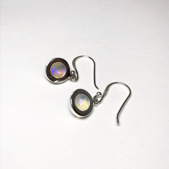 Ethiopian Fire Opal Dangle Earrings - Rocks and Gems Canada