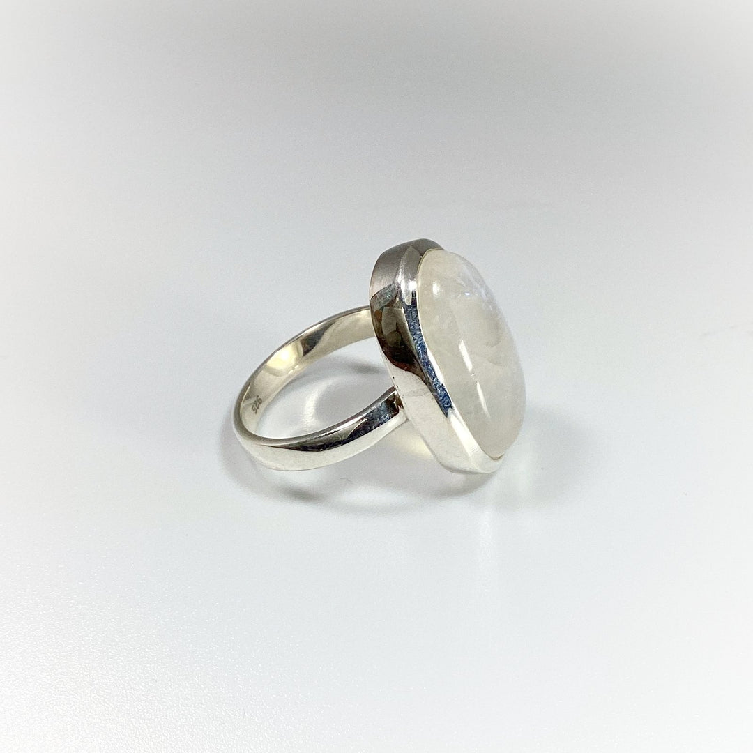 Rainbow Moonstone Ring - Rocks and Gems Canada