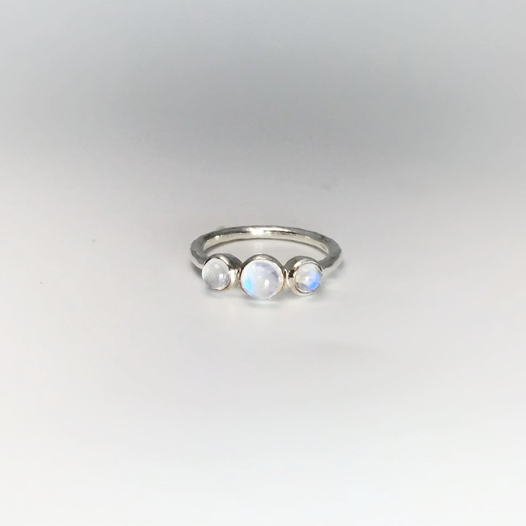 Rainbow Moonstone Ring - Rocks and Gems Canada