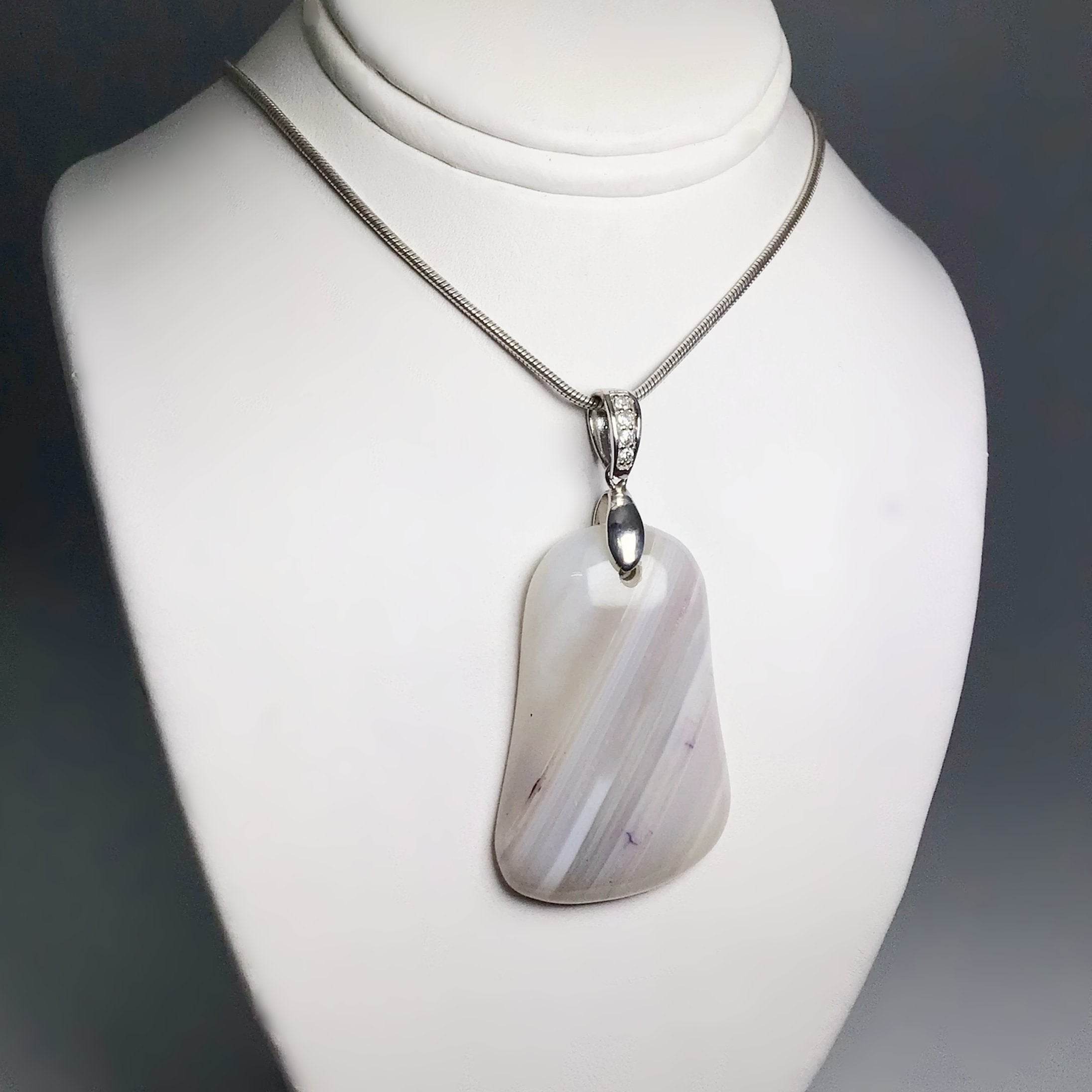 Natural Agate Pendant - Rocks and Gems Canada