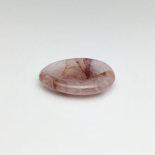 Worry Stone - Pale Hematoid Quartz - Rocks and Gems Canada