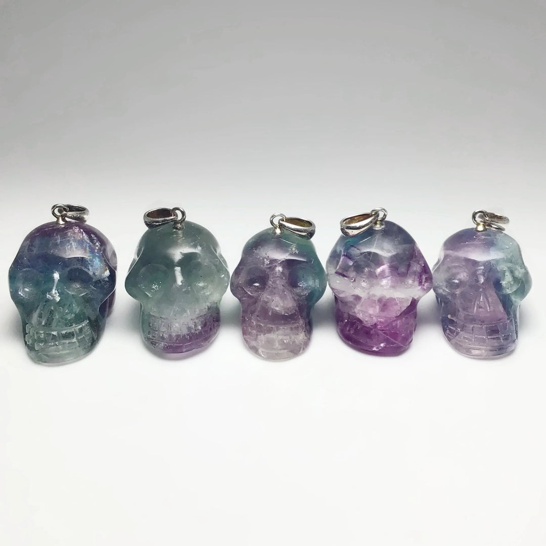 Fluorite Skull Pendant - Rocks and Gems Canada