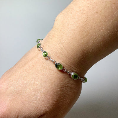 Peridot Sterling Silver Bracelet