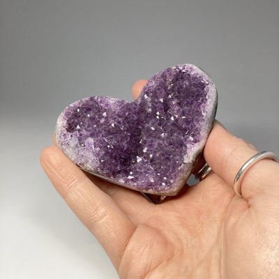 Amethyst Druze Cluster Heart