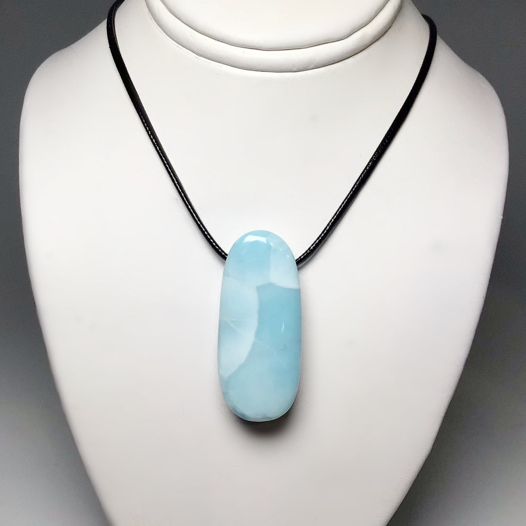 Larimar Drilled Pendant - Rocks and Gems Canada