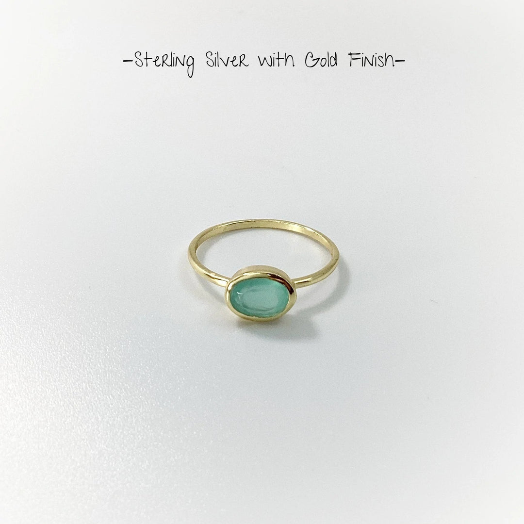 Aqua Chalcedony Ring - Rocks and Gems Canada