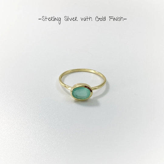 Aqua Chalcedony Ring - Rocks and Gems Canada