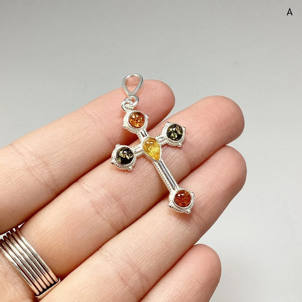Mixed Amber Pendant - Rocks and Gems Canada