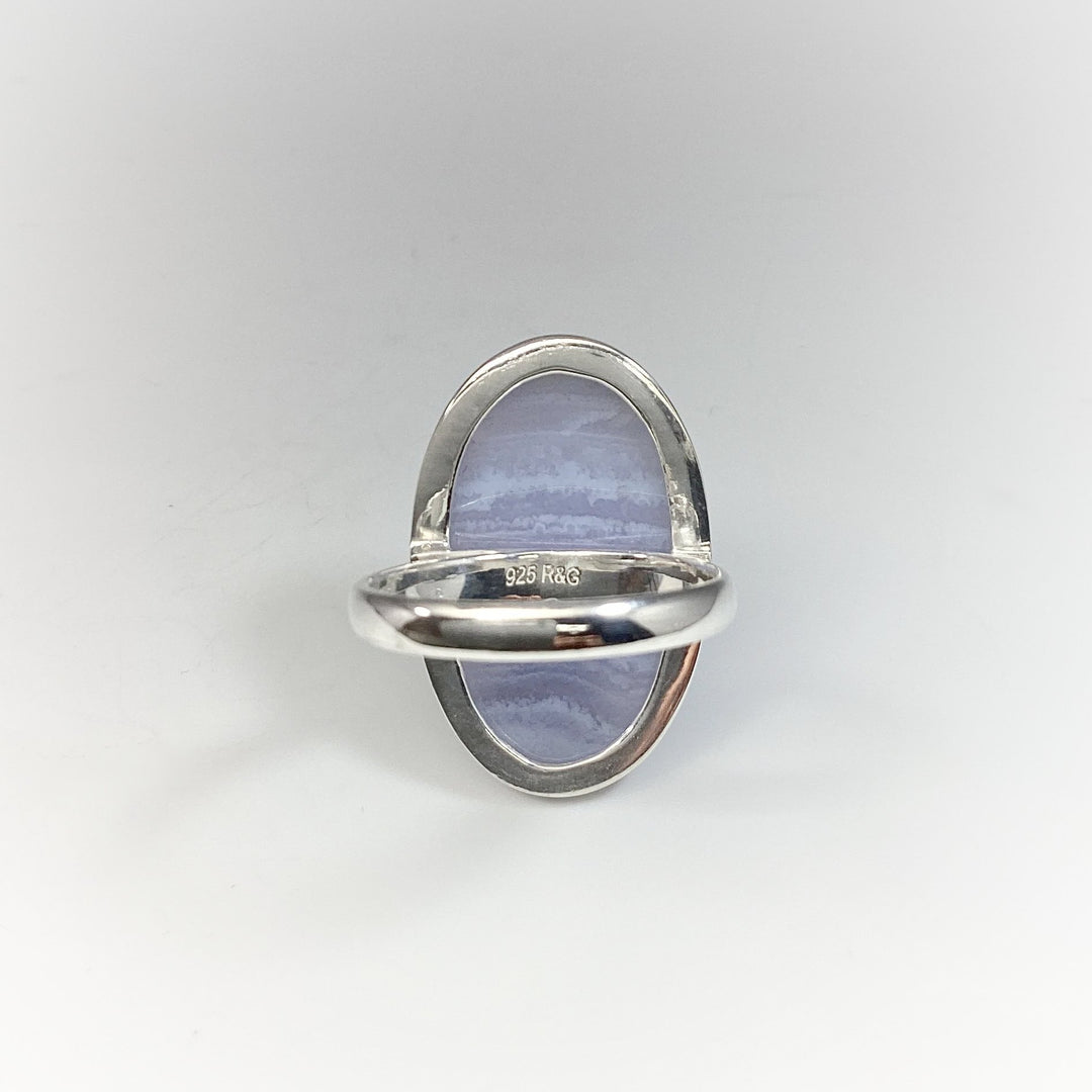 Blue Lace Agate Ring - Rocks and Gems Canada