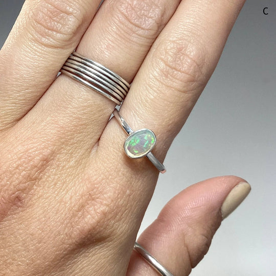Faceted Ethiopian Fire Opal Ring - Rocks and Gems Canada