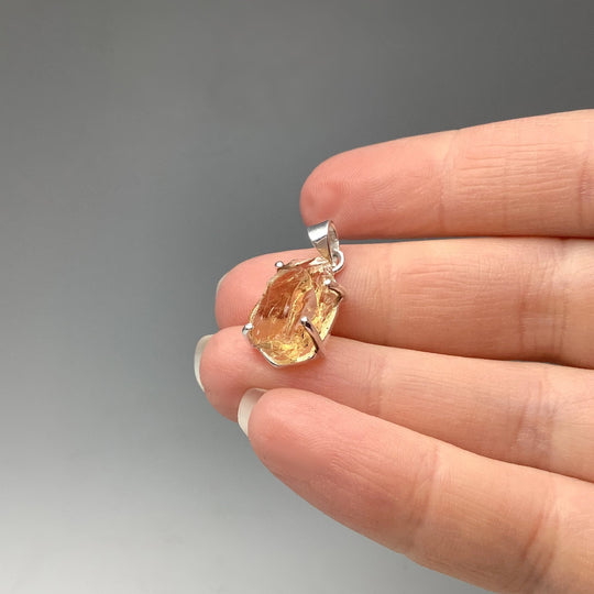 Raw Citrine Pendant - Rocks and Gems Canada