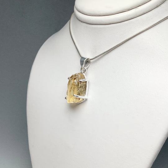 Raw Citrine Pendant - Rocks and Gems Canada