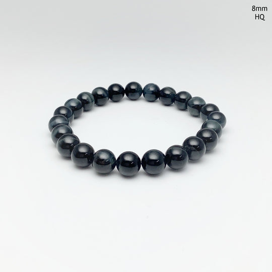 Blue Tiger Eye Beaded Bracelet - Rocks and Gems Canada