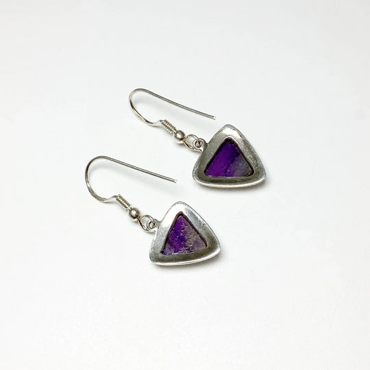 Sugilite Dangle Earrings - Rocks and Gems Canada