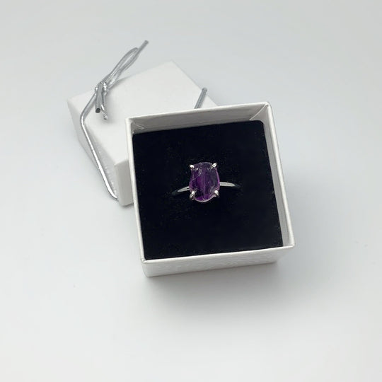 Rough Amethyst Ring - Rocks and Gems Canada