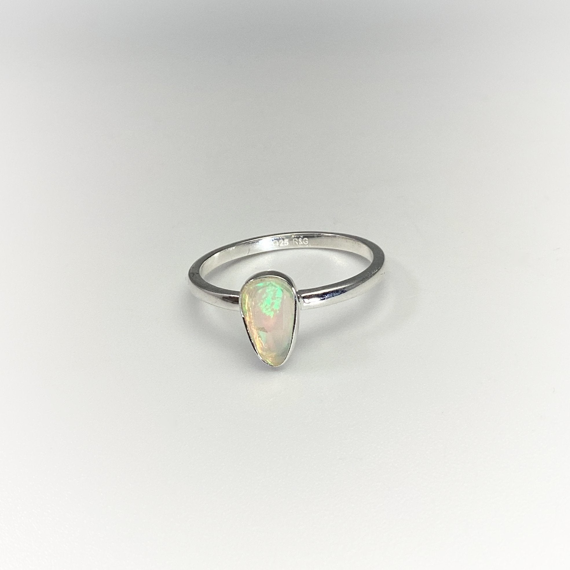 Faceted Ethiopian Fire Opal Ring - Rocks and Gems Canada