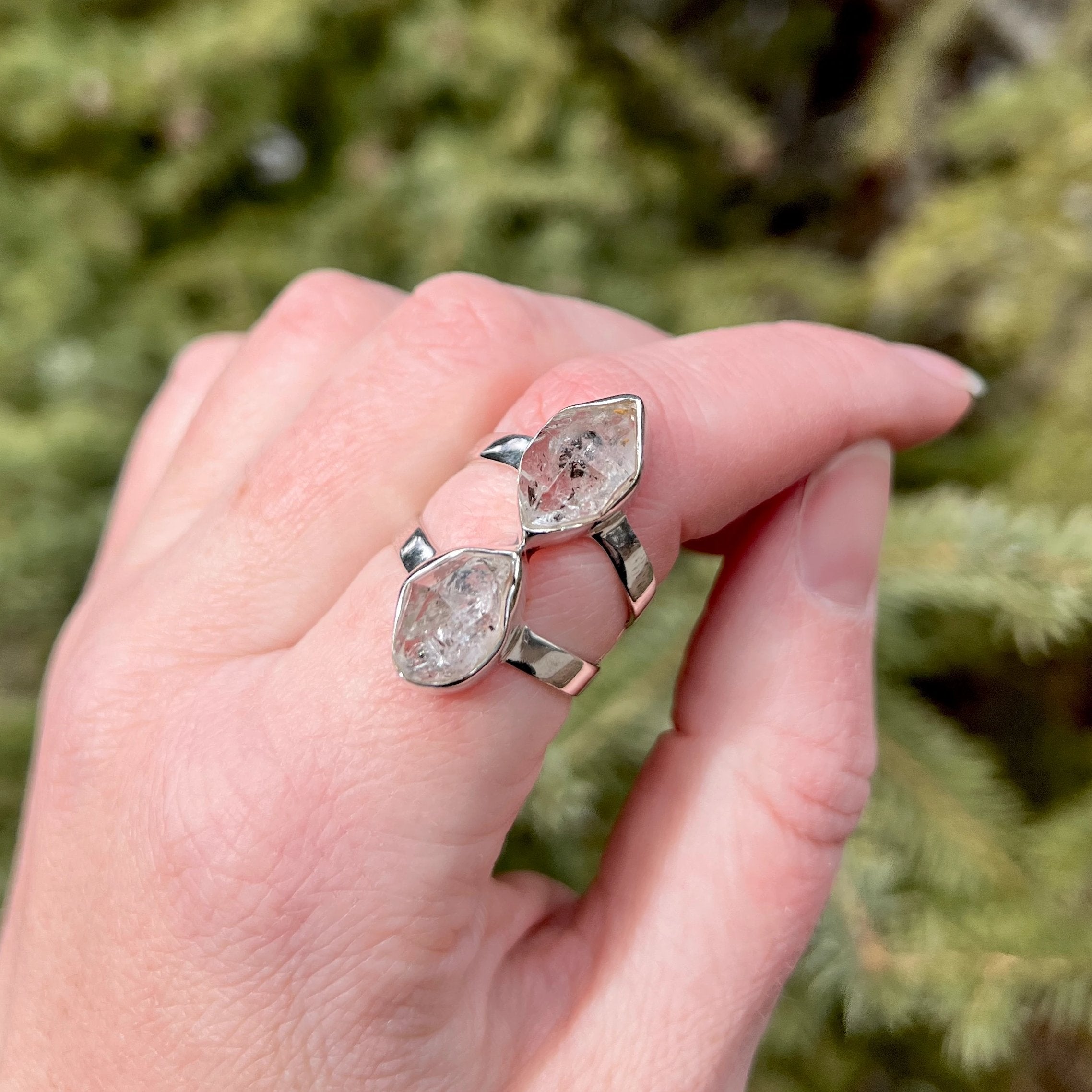 Herkimer Diamond Ring - Rocks and Gems Canada