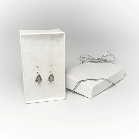 Mystic Topaz Dangle Earrings - Rocks and Gems Canada