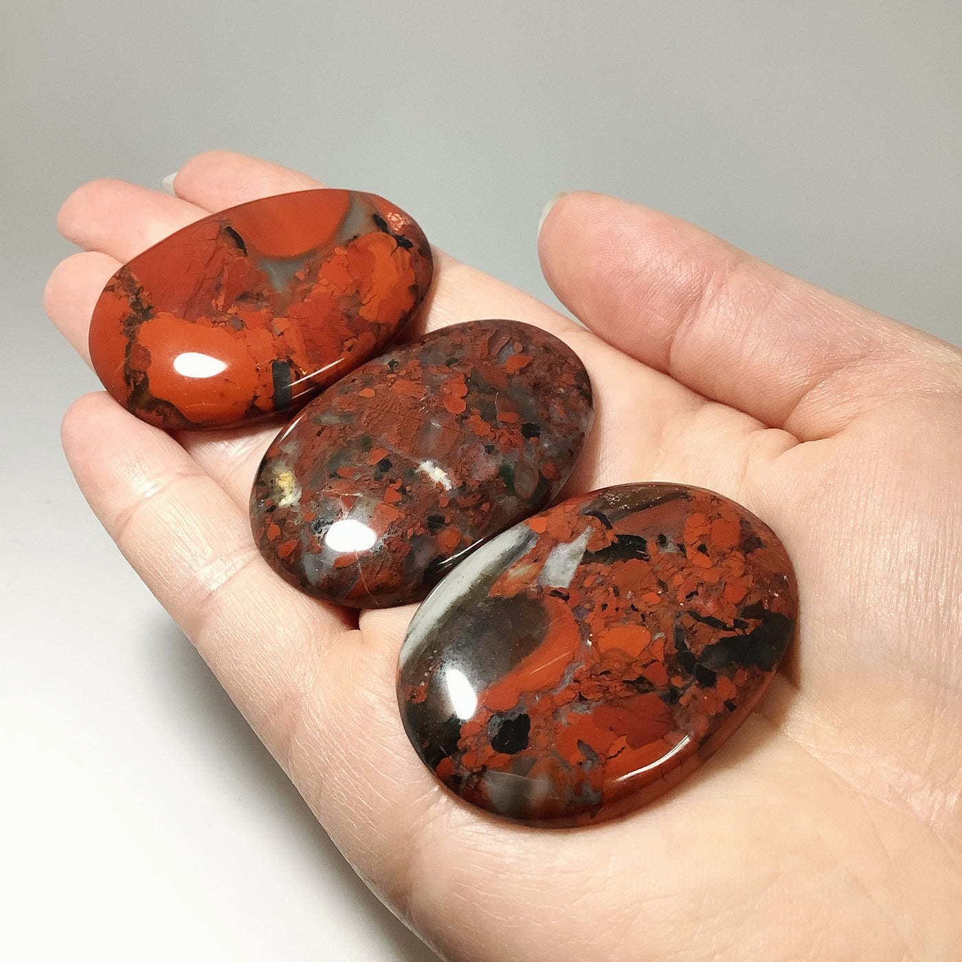 Worry Stone - Red Brecciated Jasper
