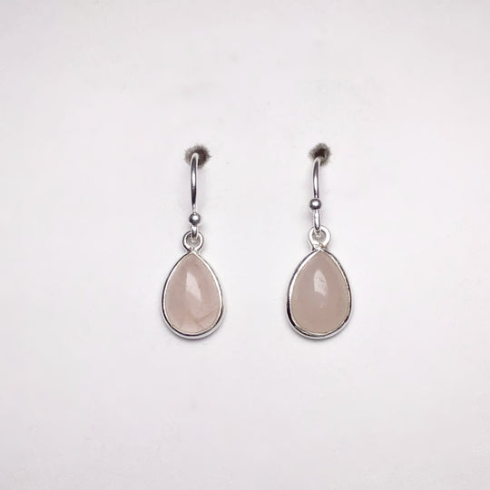 Rose Quartz Dangle Earrings - Rocks and Gems Canada