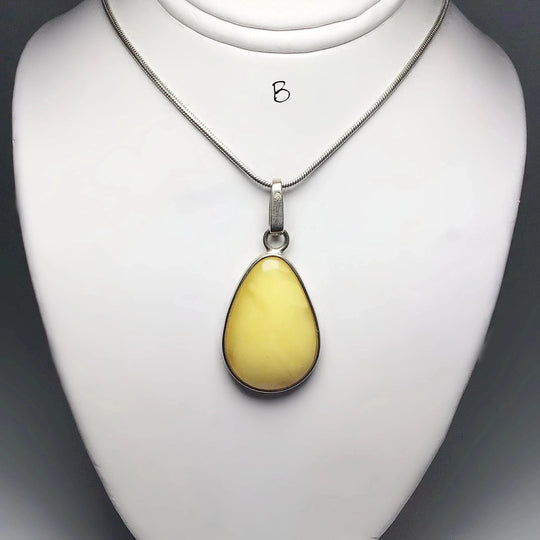 Butterscotch Amber Pendant - Rocks and Gems Canada