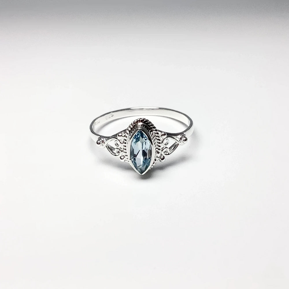 Blue Topaz Ring - Rocks and Gems Canada