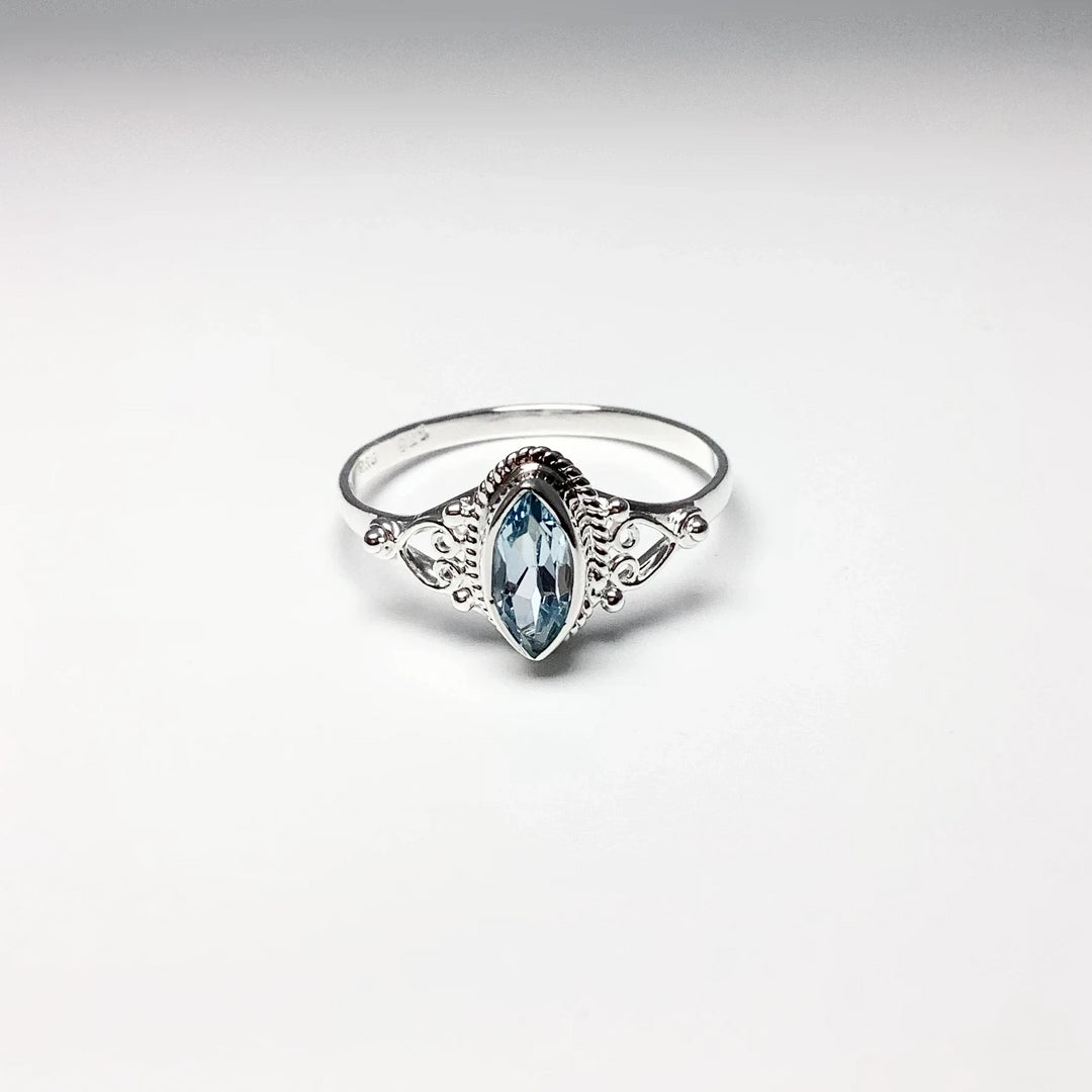 Blue Topaz Ring - Rocks and Gems Canada