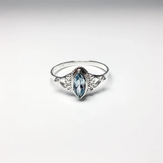 Blue Topaz Ring - Rocks and Gems Canada