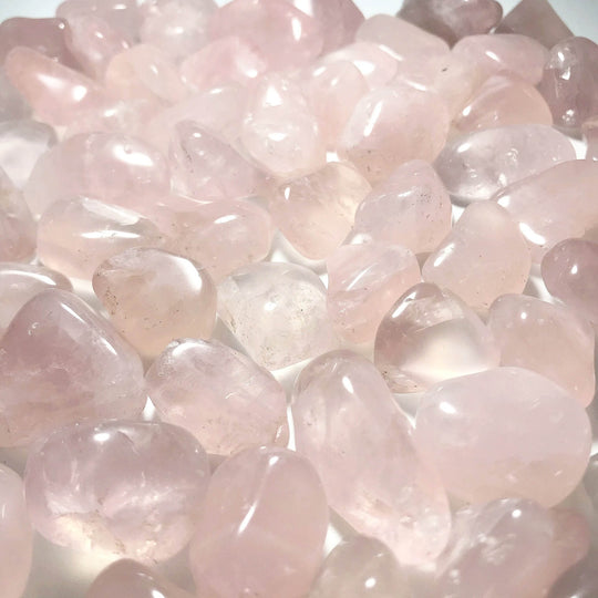 Rose Quartz Small Tumbles Pouch - Rocks and Gems Canada