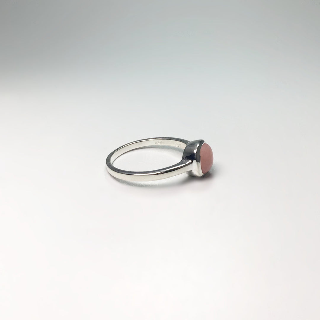 Pink Peruvian Opal Ring - Rocks and Gems Canada