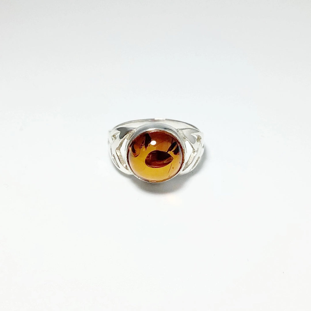 Cognac Amber Ring - Rocks and Gems Canada