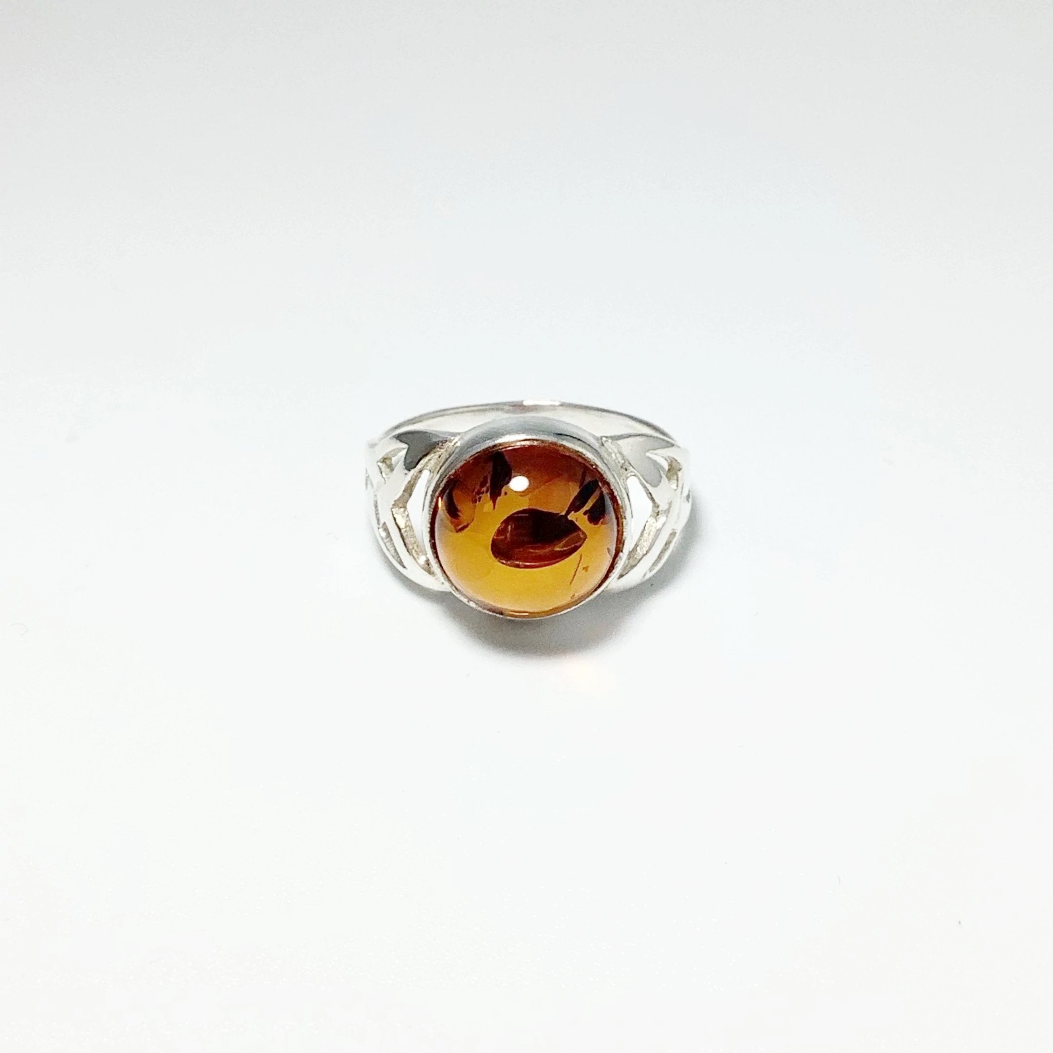 Cognac Amber Ring - Rocks and Gems Canada