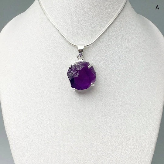 Raw Amethyst Pendant - Rocks and Gems Canada