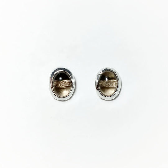 Smoky Quartz Stud Earrings - Rocks and Gems Canada