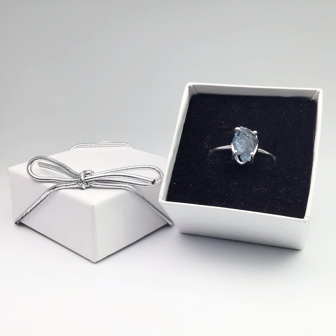 Raw Aquamarine Ring - Rocks and Gems Canada