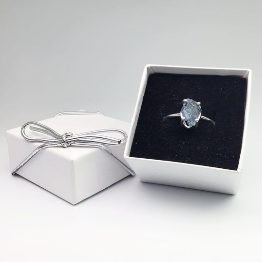 Raw Aquamarine Ring - Rocks and Gems Canada