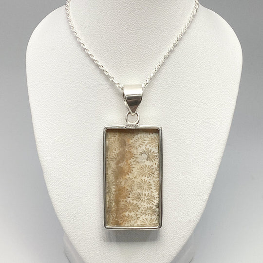 Fossilized Coral Pendant - Rocks and Gems Canada