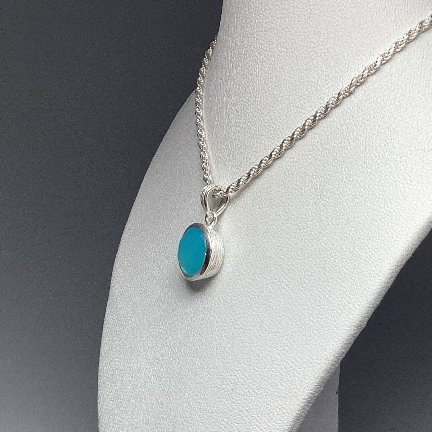 Paraiba Blue Onyx Pendant